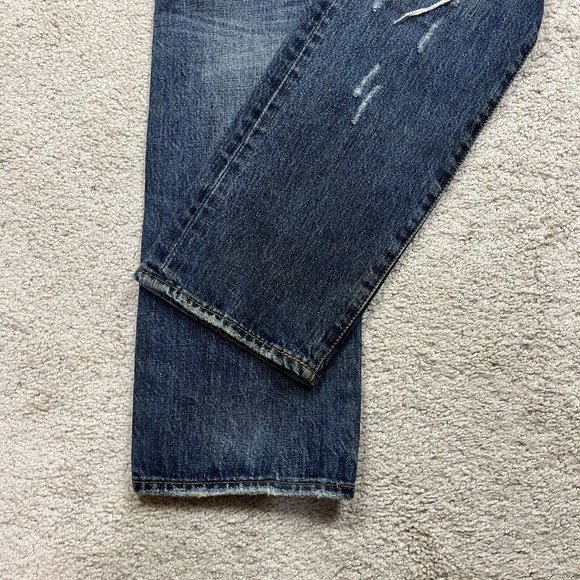 PRPS Made in Japan Distressed Medium Wash Patch Jeans Blue Size 30x31 - Picture 5 of 8